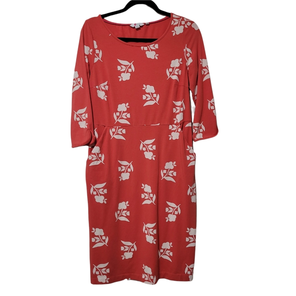Boden Red Floral Dress